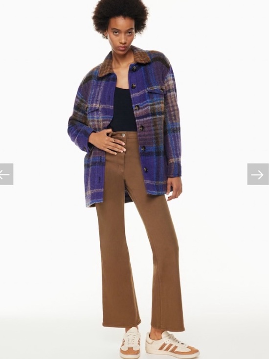 Wilfred Jackets & Blazers - Wilfred Free The Ganna™ Utility Shirt Jacket Purple Blue Brown size Small